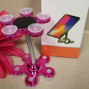 3/$25 ♥️ Magic Suction Cup Metallic  Pink Mobile Phone Bracket New